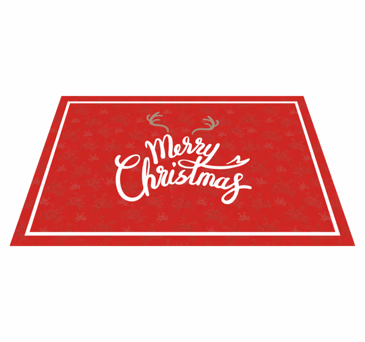 Tovaglietta americana natale auguri di natale gioiosi - TenStickers