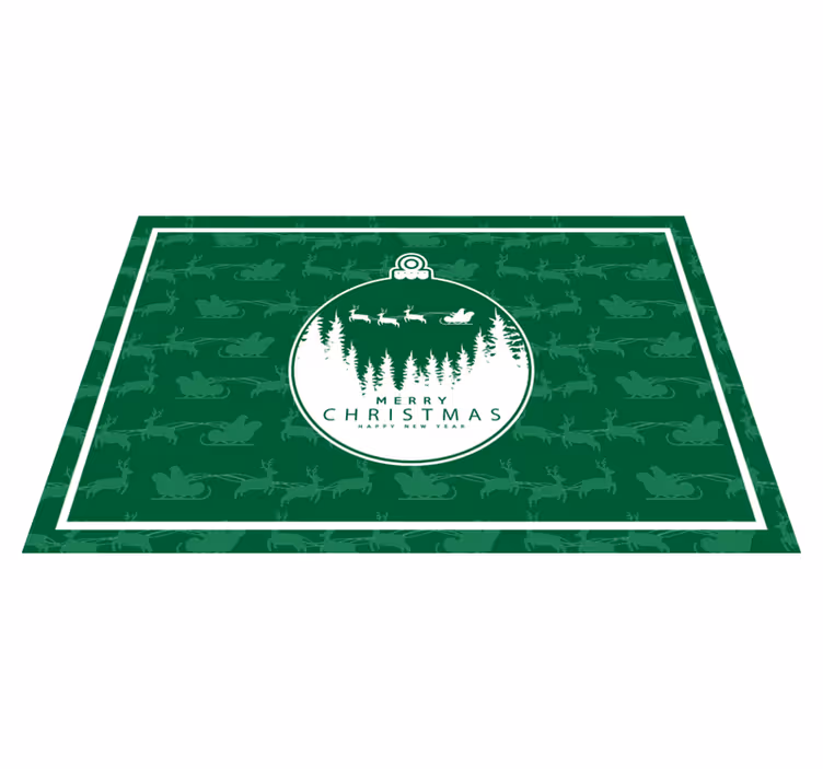 Tovaglietta americana natale scena con decorazioni natalizie - TenStickers