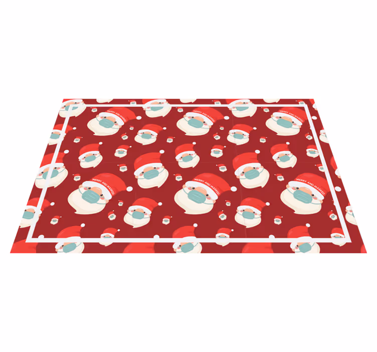 Tovaglietta americana natale motivo babbo natale - TenStickers