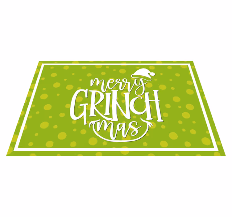 Tovaglietta americana natale design del grinch felice - TenStickers