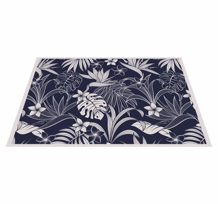 Tovaglietta americana elegante stampa floreale tropicale - TenStickers