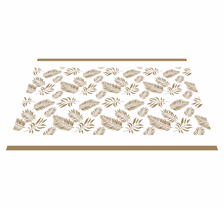 Tovaglietta americana textu ispirazione foglia elegante - TenStickers