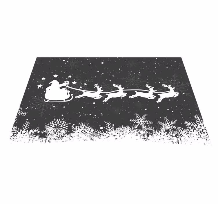 Tovaglietta americana natale slitta di babbo natale - TenStickers