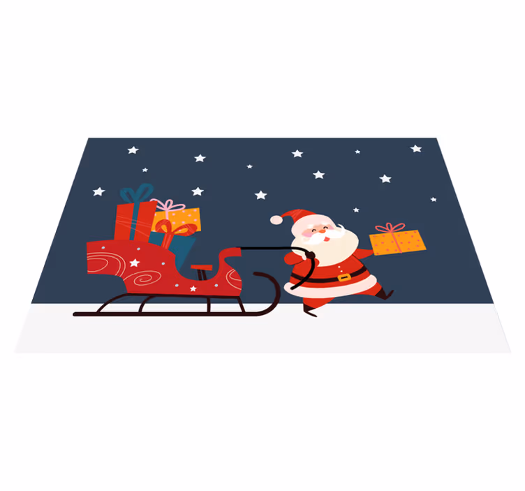 Tovaglietta americana natale regali di babbo natale - TenStickers