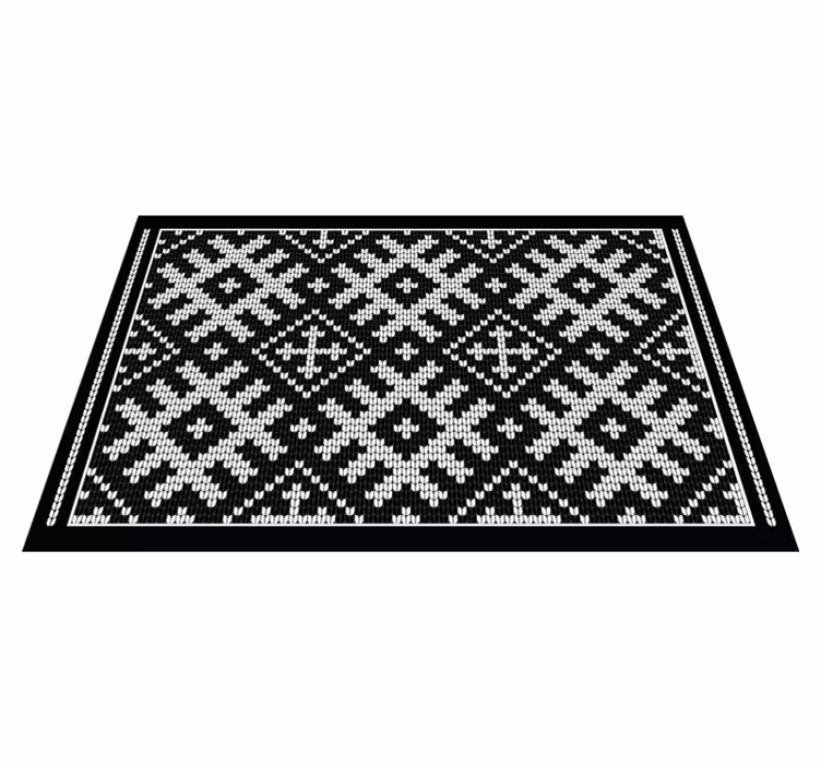 Tovaglietta americana textu motivo tradizionale tricot - TenStickers