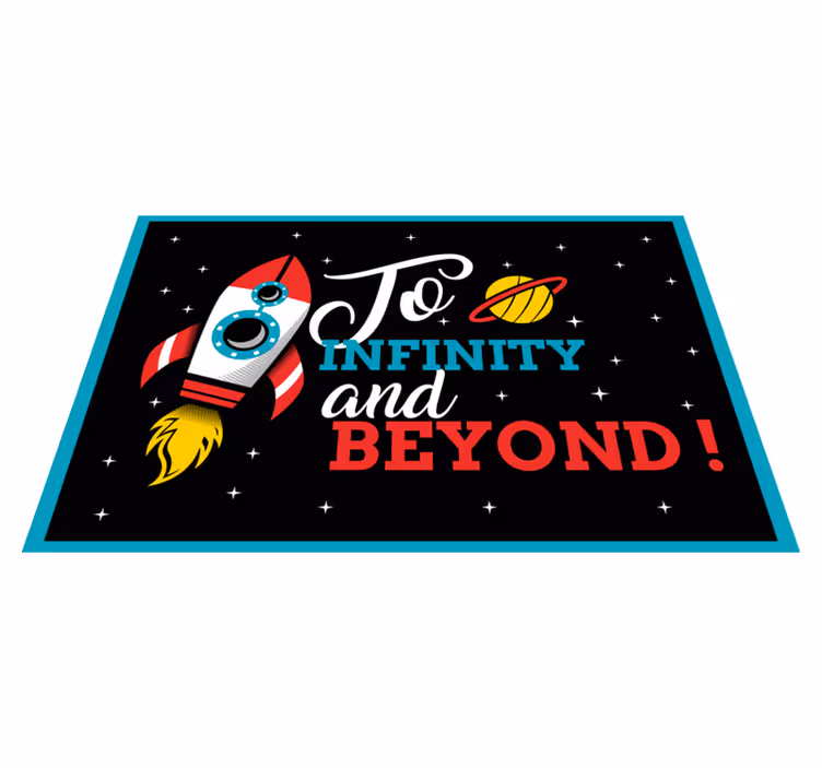 Tovaglietta americana frase volo verso l'infinito - TenStickers