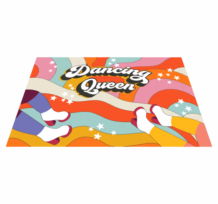Tovaglietta americana frase impronte allegre display - TenStickers