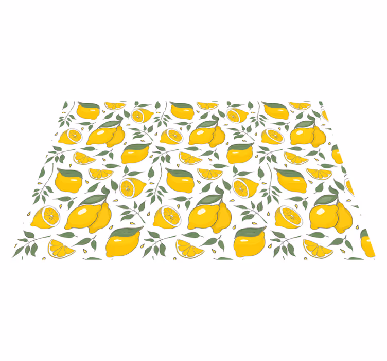 Tovaglietta americana originale motivo limone vivace - TenStickers