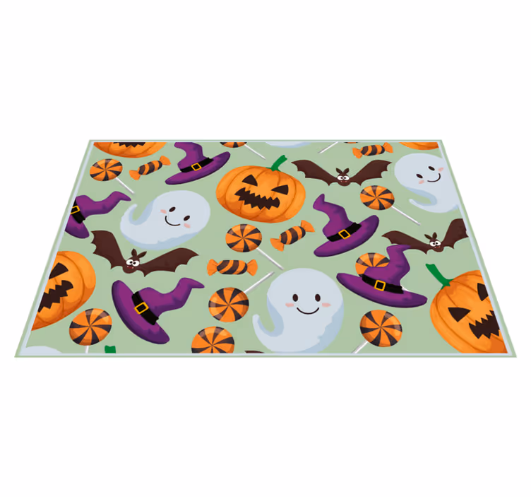 Tovaglietta americana di halloween elementi colorati - TenStickers