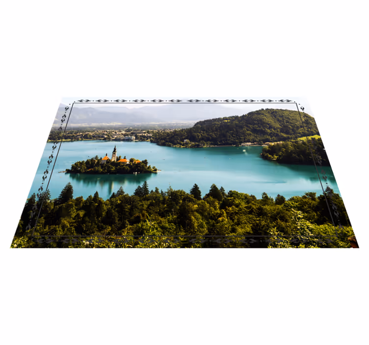 Tovaglietta americana moderna vista lago serene - TenStickers