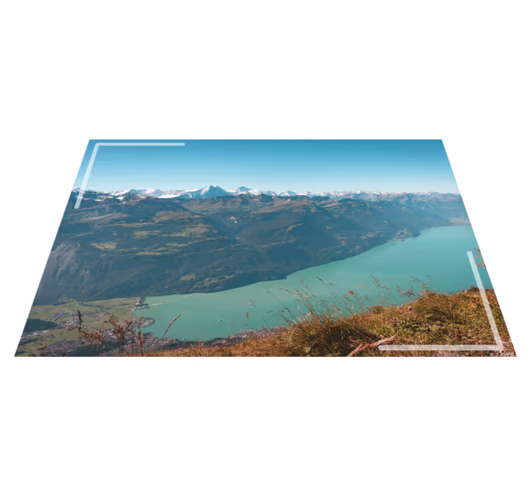 Tovaglietta americana originale montagne innevate - TenStickers