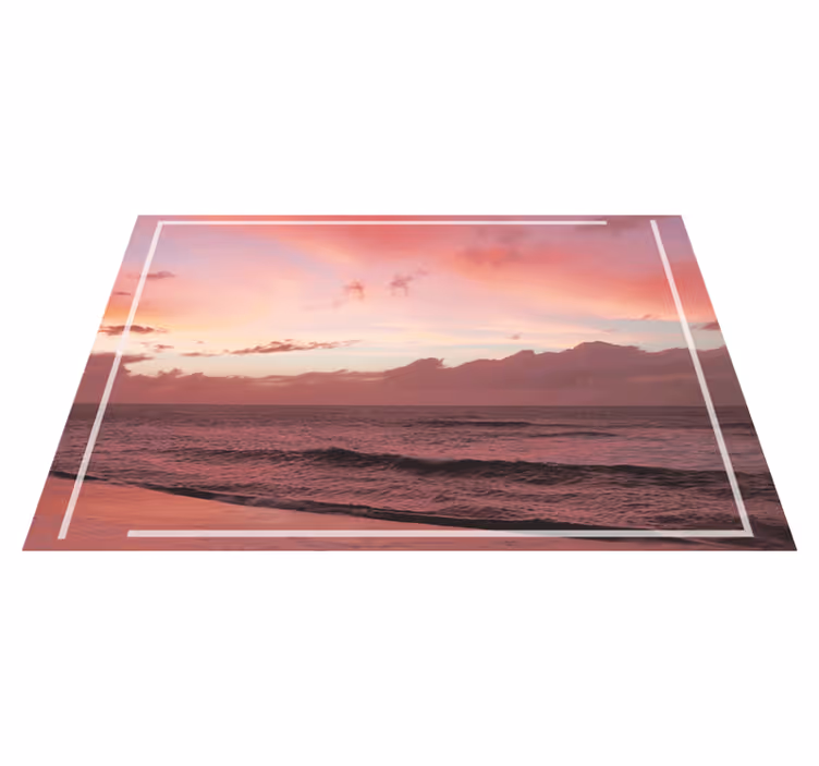 Tovaglietta americana moderna tramonto costiero sereno - TenStickers