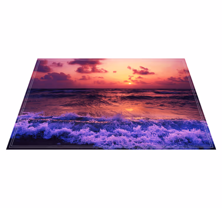 Tovaglietta americana originale paesaggio marino al tramonto - TenStickers