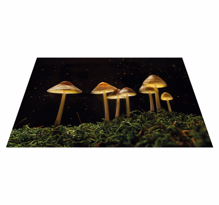 Tovaglietta americana originale funghi di notte - TenStickers