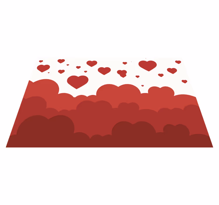 Tovaglietta americana originale motivo nuvola cuori - TenStickers
