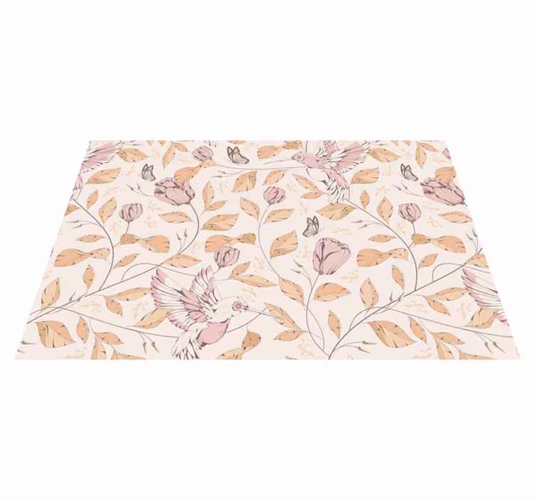 Tovaglietta americana originale motivo floreale colibrì - TenStickers