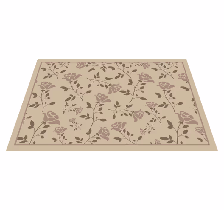 Tovaglietta americana textu motivo botanico floreale - TenStickers