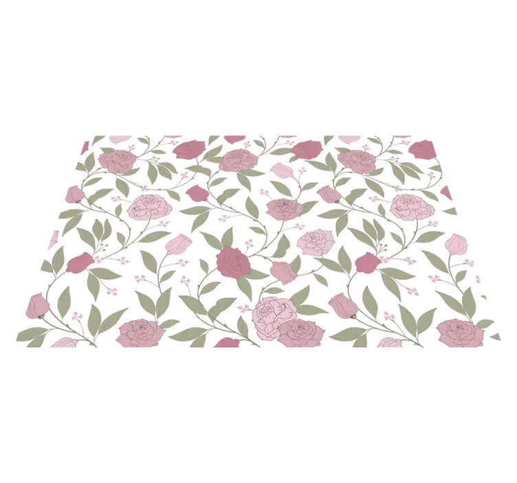 Tovaglietta americana originale motivo floreale elegante - TenStickers