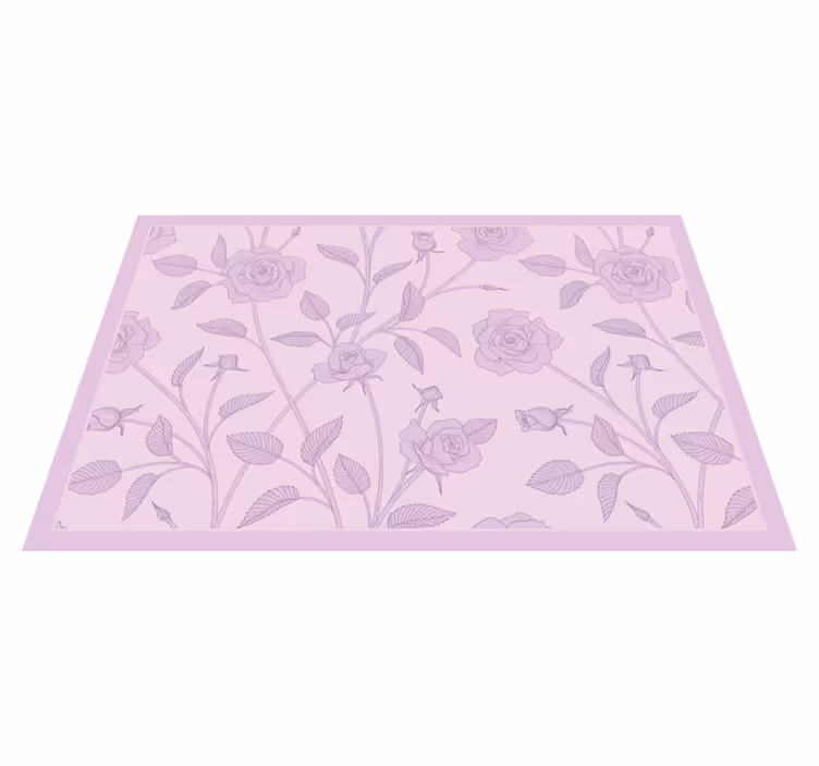 Tovaglietta americana textu motivo rose eleganti - TenStickers