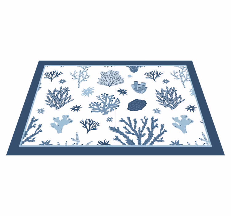 Tovaglietta americana textu corallo e piante marine - TenStickers