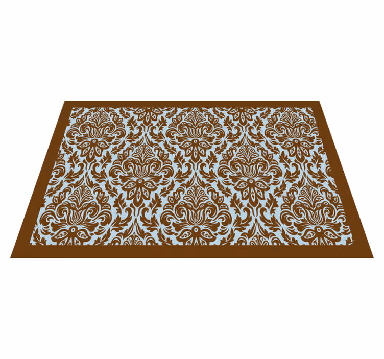 Tovaglietta americana textu emblema fiore intricato - TenStickers