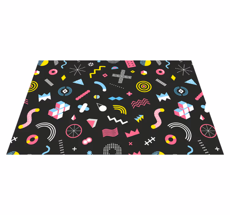 Tovaglietta americana originale componenti geometrici vivaci - TenStickers