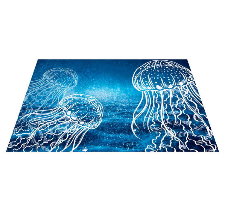 Tovaglietta americana originale scena oceano meduse - TenStickers