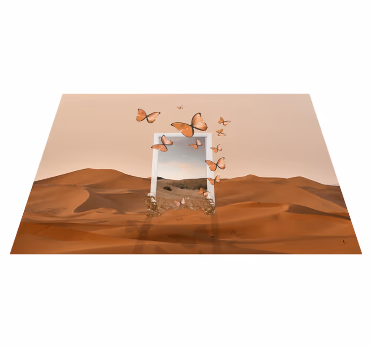 Tovaglietta americana originale cornice di farfalle - TenStickers