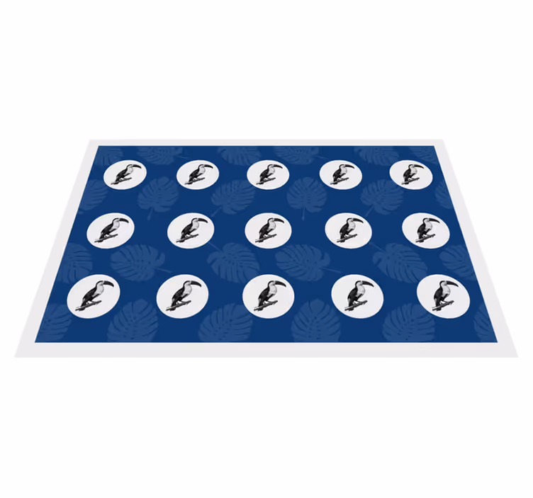 Tovaglietta americana originale con motivo uccelli tropicali - TenStickers