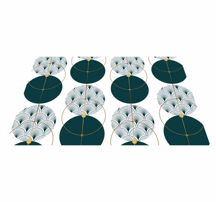 Tovaglietta americana elegante concetto geometrico elegante - TenStickers