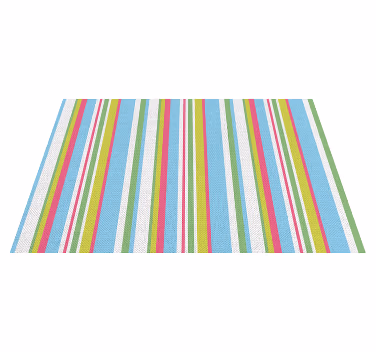 Tovaglietta americana textu superficie a righe colorate - TenStickers