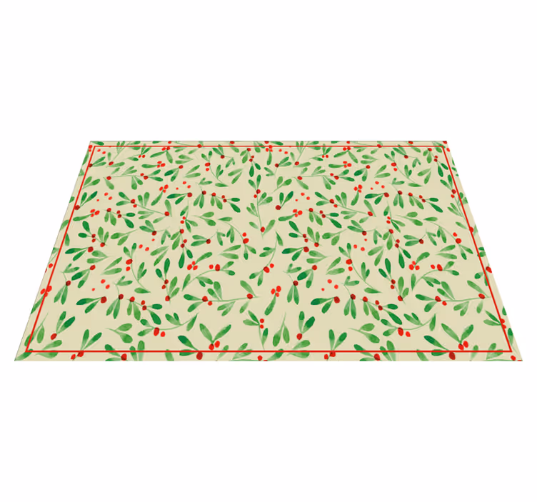 Tovaglietta americana Natale motivo foglia festivo - TenStickers