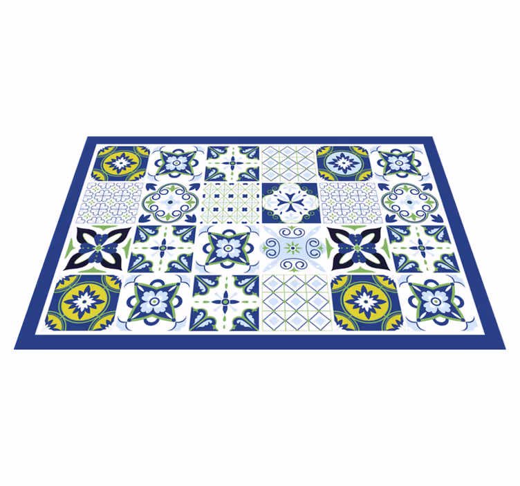 Tovaglietta americana textu composizioni geometriche vivaci - TenStickers