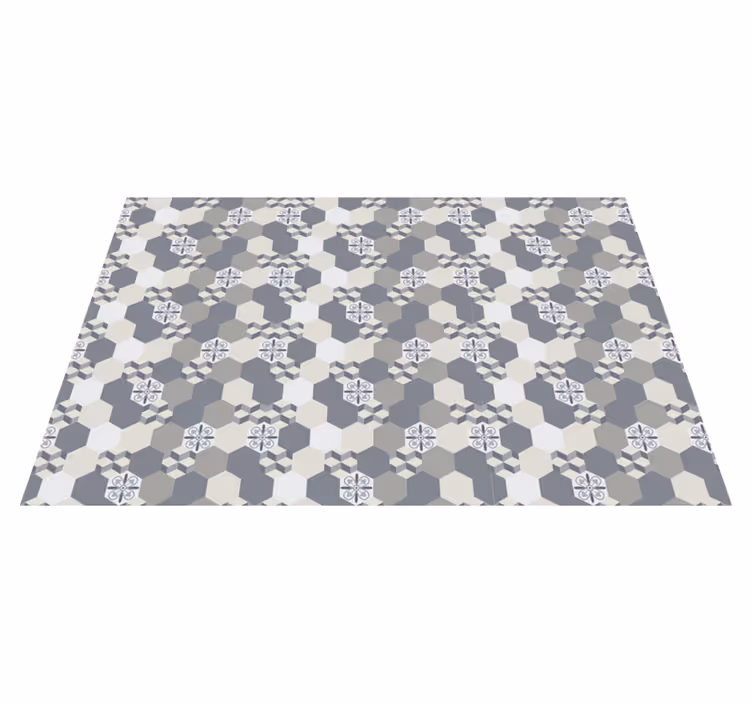 Tovaglietta americana textu motivo esagonale geometrico - TenStickers