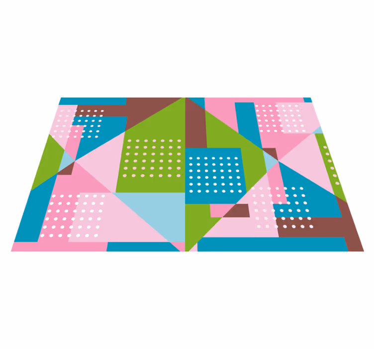 Tovaglietta americana moderna idea geometrica vivace - TenStickers