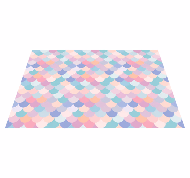 Tovaglietta americana textu motivo scallop pastello - TenStickers