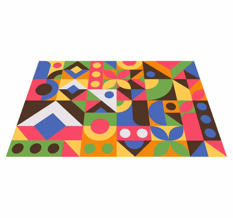 Tovaglietta americana moderna composizione geometrica vivace - TenStickers