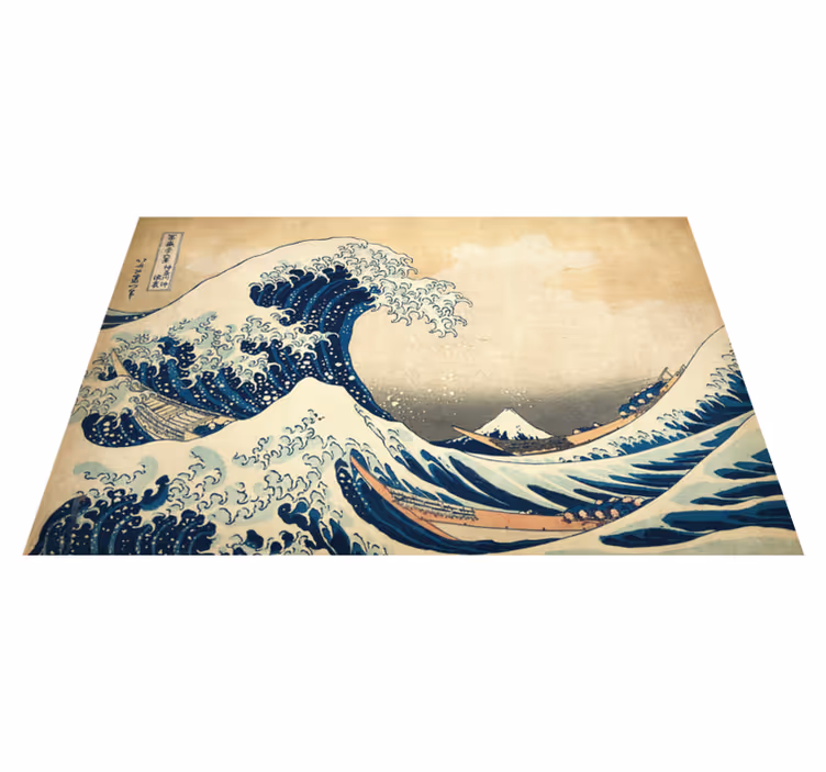 Tovaglietta personalizzata rettangolare Onda hokusai kanagawa - TenStickers