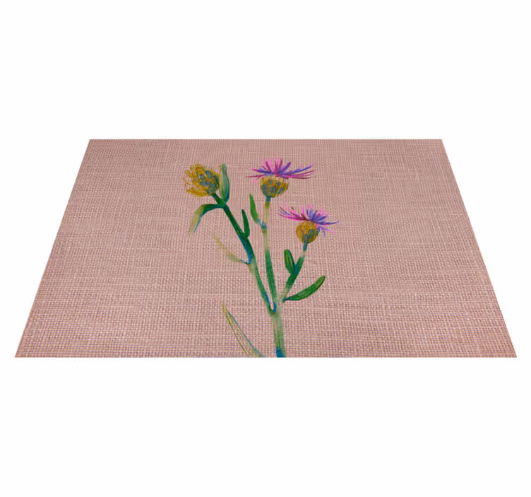 Tovaglietta in vinile con fiori - TenStickers