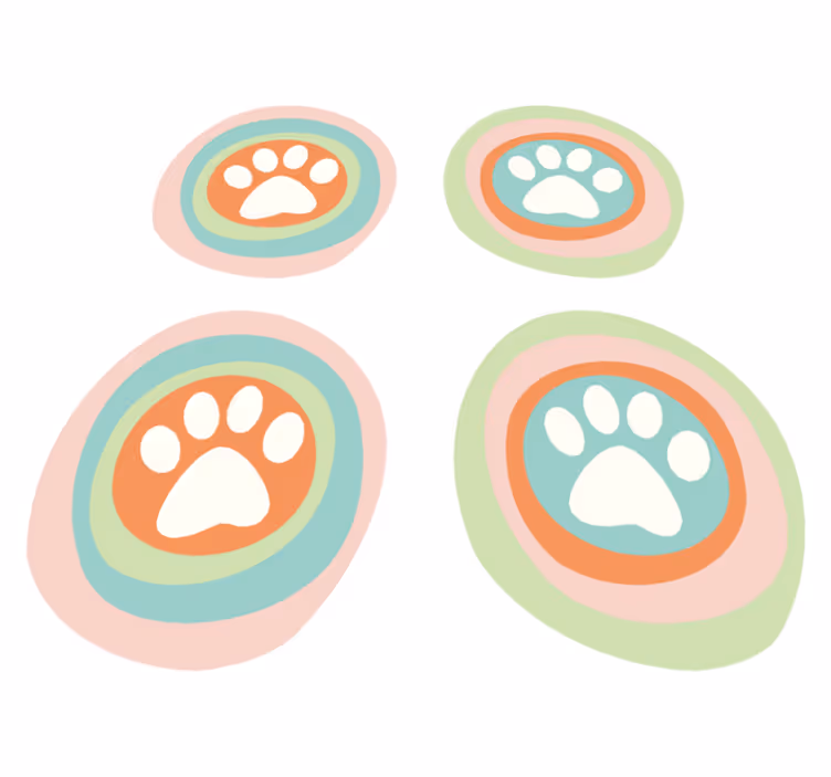 Tovaglietta americana ciotola per zampe di animali - TenStickers