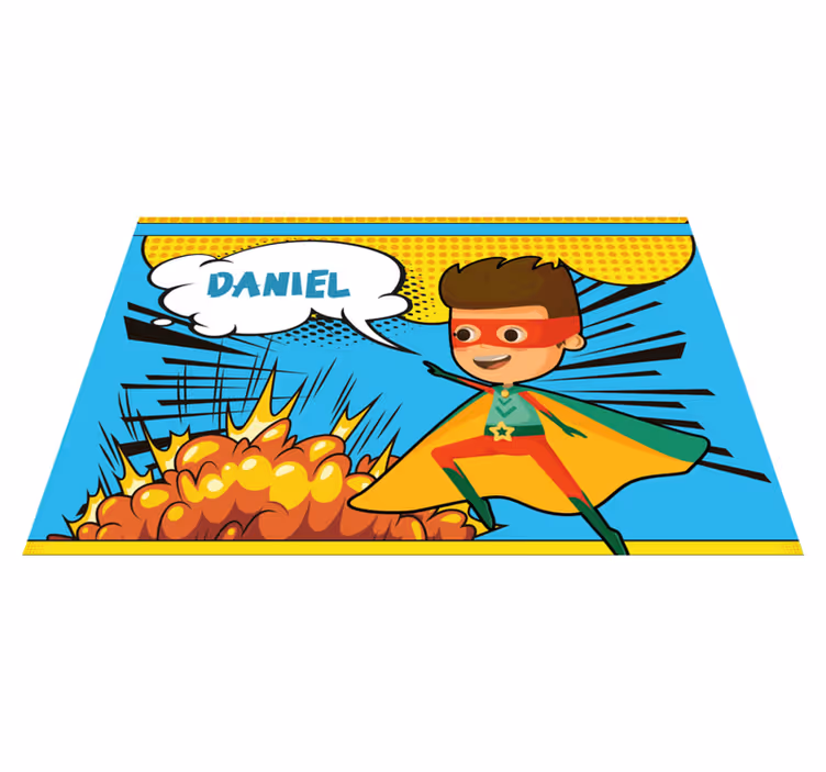 Tovaglietta americana con nome comic Super EroeComic Super Eroe - TenStickers
