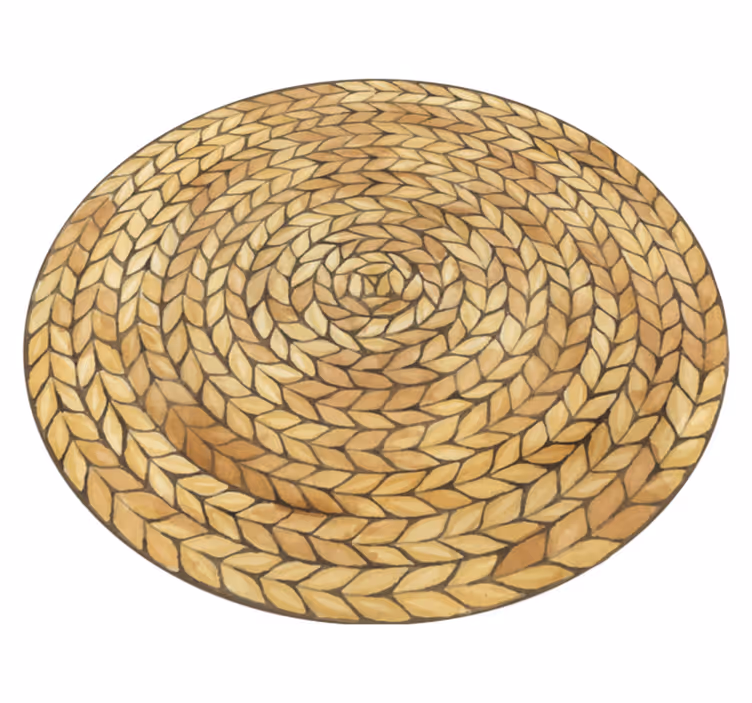 Tovaglietta americana texture vimini circolare - TenStickers