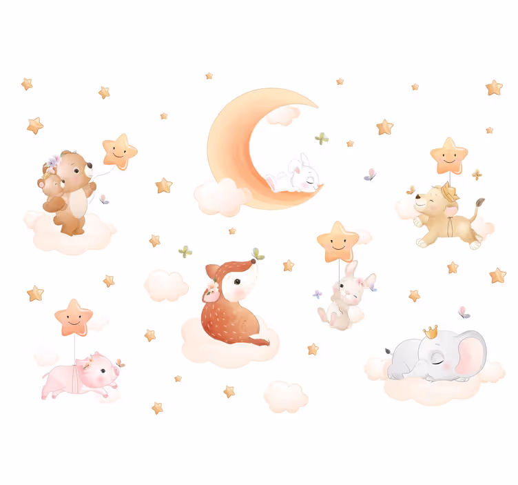 Fotomurale per neonato sogni d'oro - TenStickers