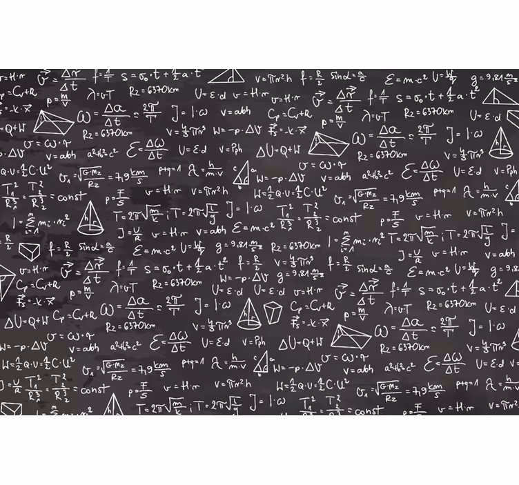 Fotomurale cameretta ragazzi modello di lavagna matematica - TenStickers