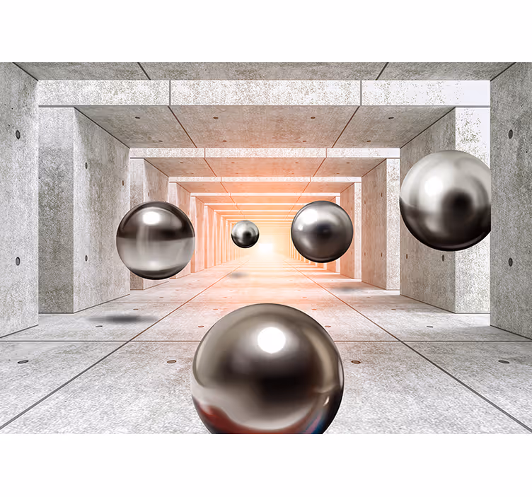 Fotomurale 3d tunnel futuristico - TenStickers