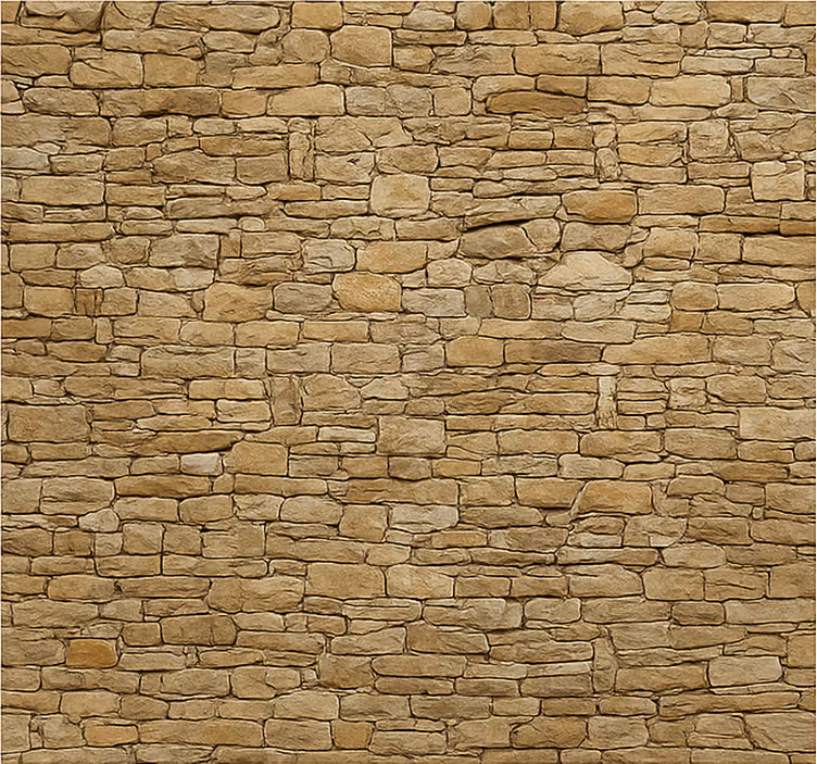Fotomurale soggiorno muro di pietra beige - TenStickers