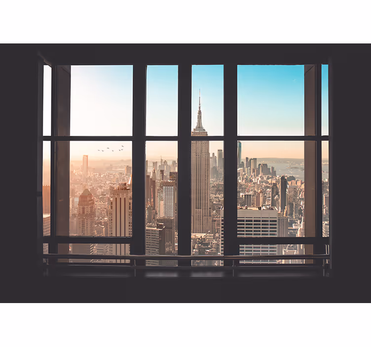 Mattina soleggiata fotomurale di new york - TenStickers