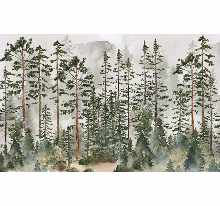 Fotomurale foresta cameretta boschiva - TenStickers