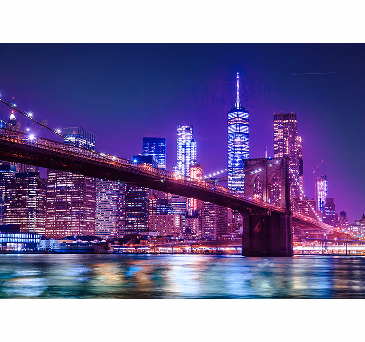 Murale notturno di New York - TenStickers
