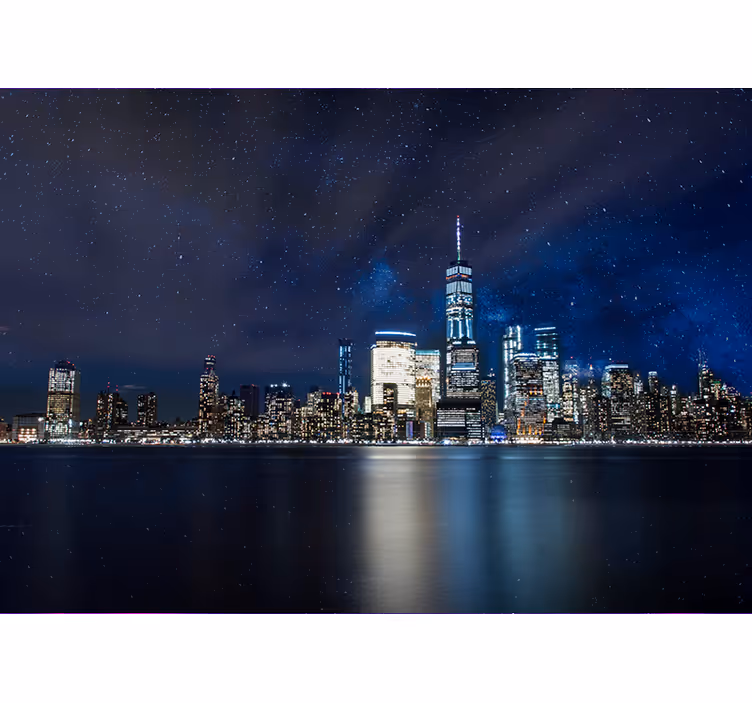 Fotomurale New York notturno metropolitano - TenStickers